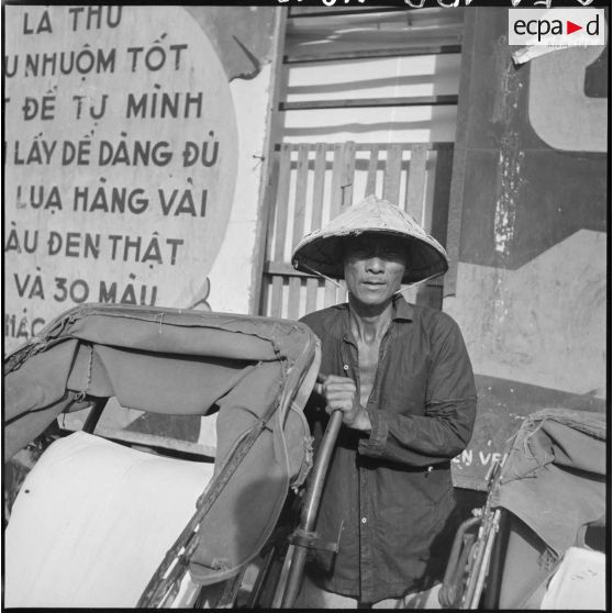 Les cyclo-pousses à Saigon.