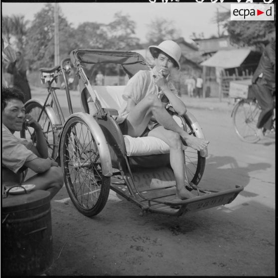 Les cyclo-pousses à Saigon.