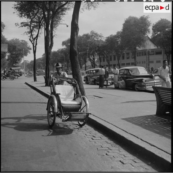 Les cyclo-pousses à Saigon.