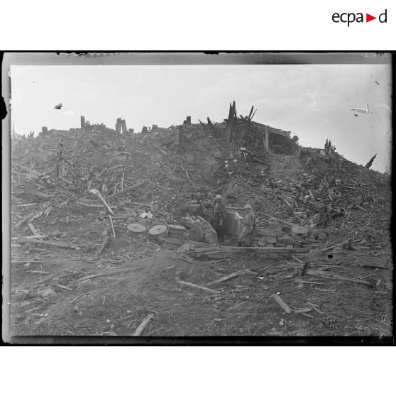 L'état actuel du parc et du château de Deniécourt. [légende d'origine]