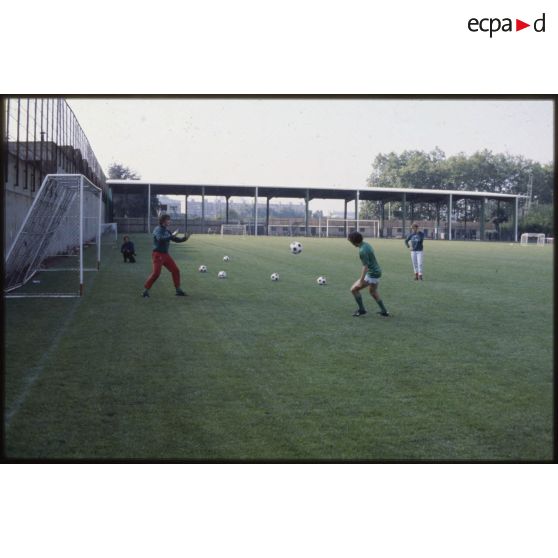 Entraînement au stade Geoffroy Guichard.