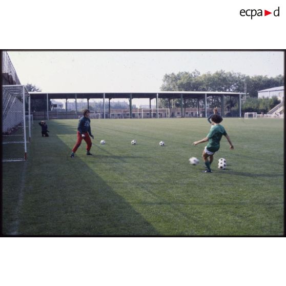 Entraînement au stade Geoffroy Guichard.