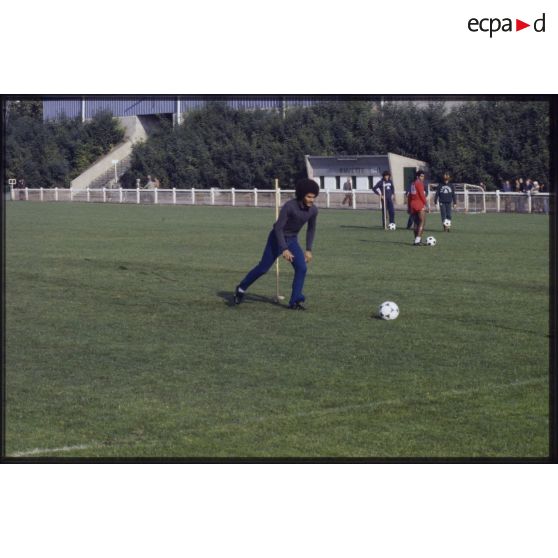 Entraînement au stade Geoffroy Guichard.