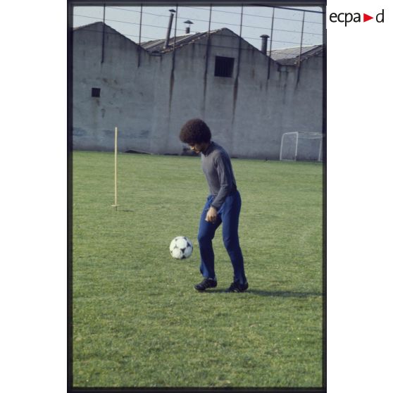 Entraînement au stade Geoffroy Guichard.