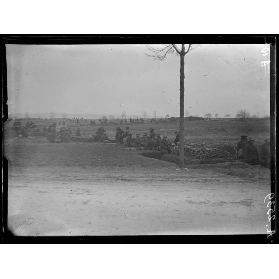 Neufchâteau (Vosges). Camp américain, tranchée d'exercice (tranchée de Newhaven). [légende d'origine]