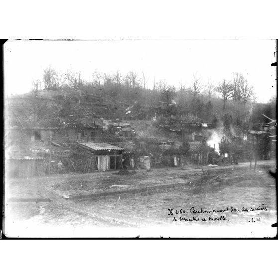 Carrières de Flirey (Meurthe-et-Moselle). Le cantonnement. [légende d'origine]