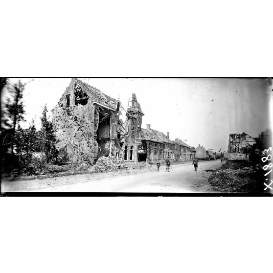 Woesten (Belgique), vue du village. [légende d'origine]