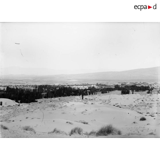 589. Panorama près des blauckaus [sic]. Le village et la pépinière. [légende d'origine]