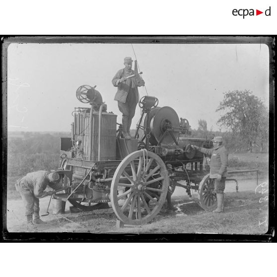 Bellamagny. Treuil à vapeur pour ballon sphérique. [légende d'origine]