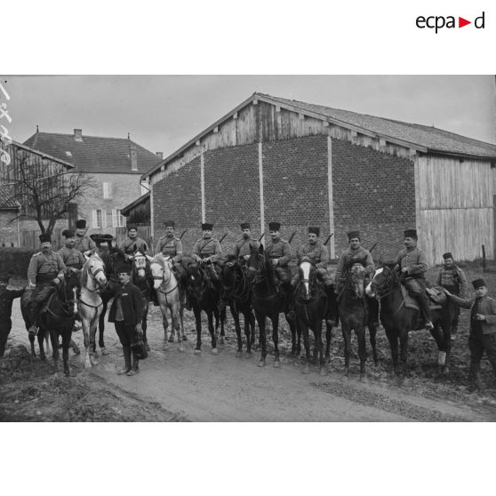 1786. Groupe de l'état major à cheval. [légende d'origine]