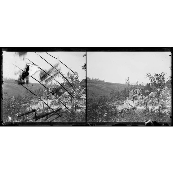 Bois Sénécat, Somme, poste de secours. [légende d'origine]