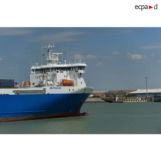 Arrivée du cargo roulier MN Pélican dans le port de la Pallice, à La Rochelle.