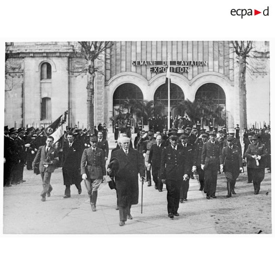 Inauguration de l'exposition dans le cadre de la semaine de l'aviation à Vichy.