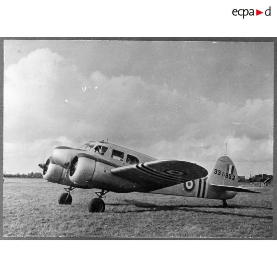 Vue de l'avion du général de division aérienne Valin, chef d'état-major de l'armée de l'Air.