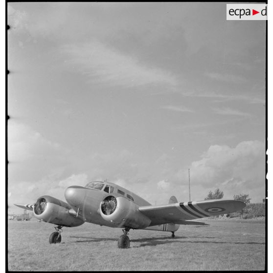 Vue de l'avion du général de division aérienne Valin, chef d'état-major de l'armée de l'Air.