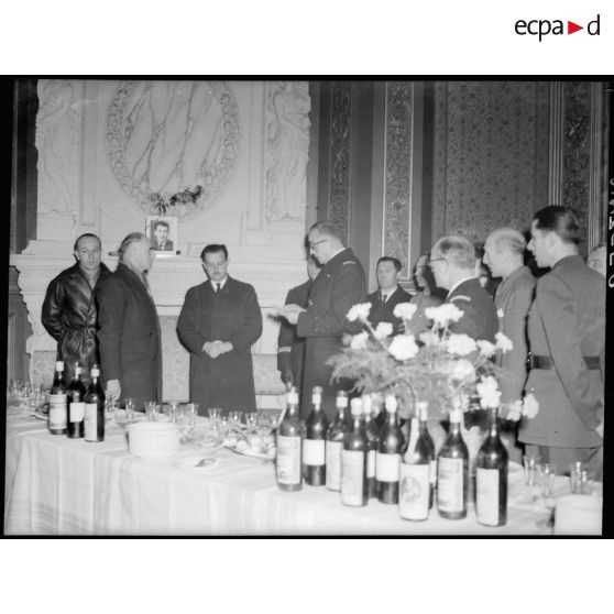 Allocution du général Clerc à Charles Tillon lors de l'inauguration de l'Hôpital Chaptal à Paris.