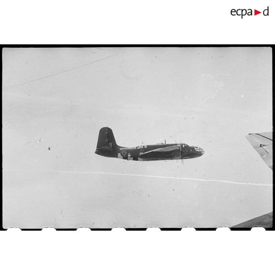 Un avion du groupe de bombardement Lorraine en vol.