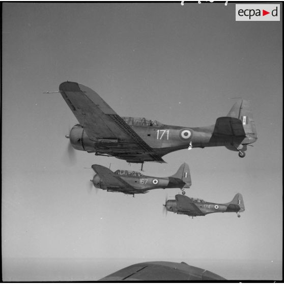 Patrouille de bombardiers en piqué Dauntless.