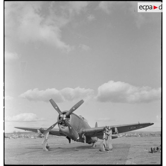 Un P-47 au parking.