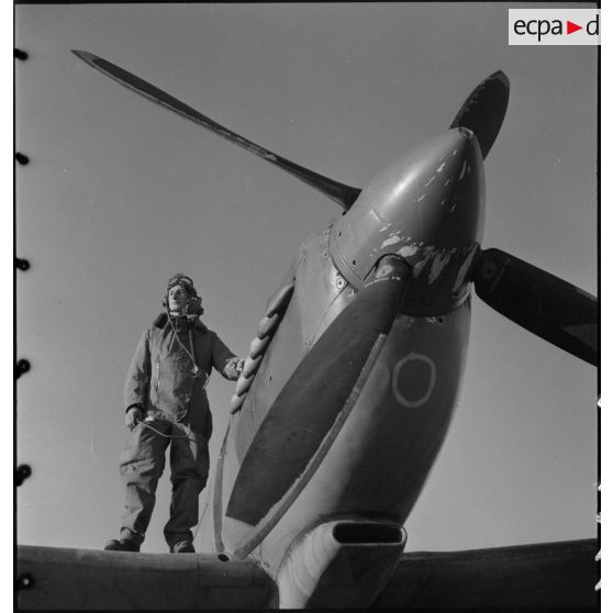 Pilote et Spitfire.