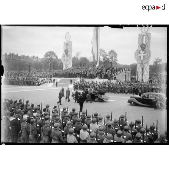 Arrivée du général de Gaulle.