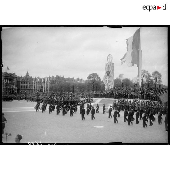 Défilé de la fanfare de l'armée de l'Air.