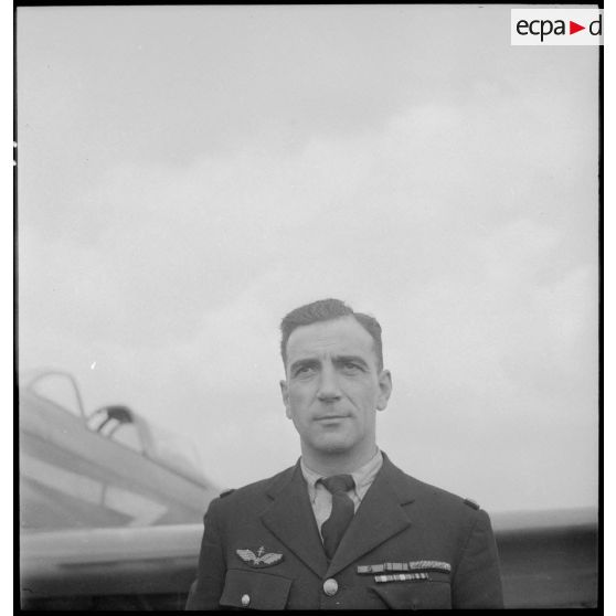 Portrait du colonel Pierre Pouyade, ancien commandant du régiment Normandie-Niemen, à Stuttgart.