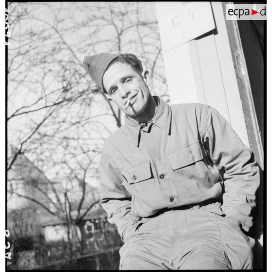 Portrait d'un soldat français.