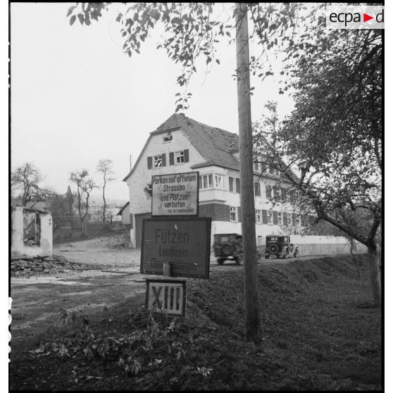 Entrée de la commune de Fützen.