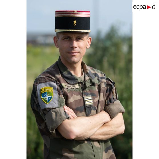 Portrait du lieutenant-colonel Thomas Miailhes à Tapa, en Estonie.