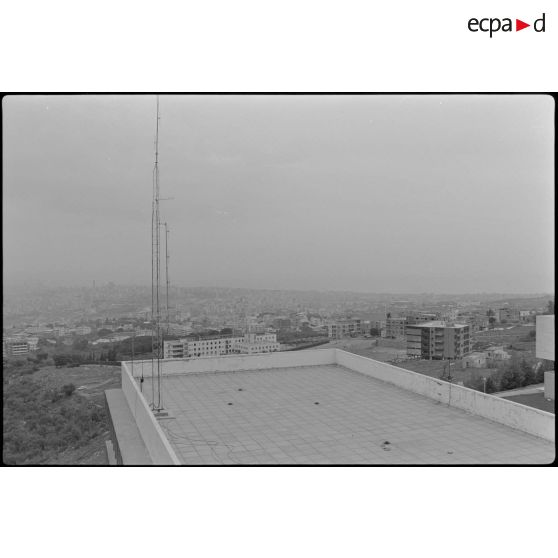 Vue de l'environnement de la caserne de l'état-major libanais à Beyrouth.