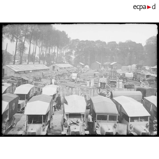 Vue exterieure du Laboratoire Autochir n°1 à Aubigny (Pas-de-Calais). [légende d’origine]