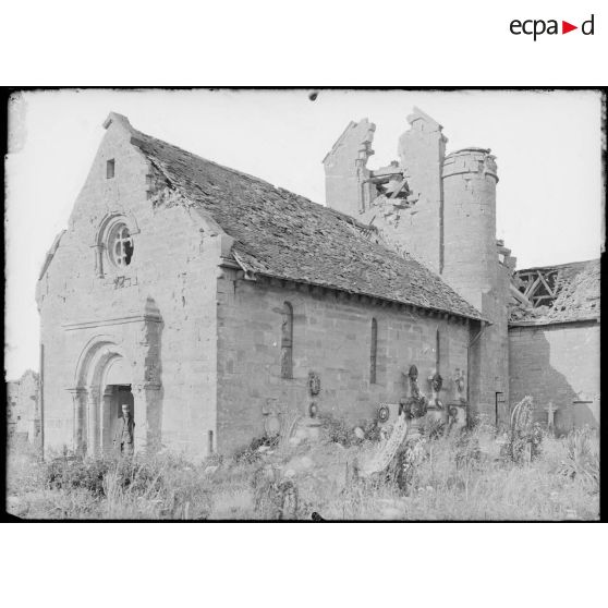 Vassincourt (Meuse). Vue extérieure de l’église. [légende d’origine]