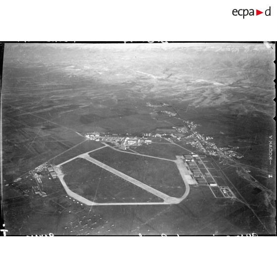 Vue aérienne de l'aéroport de Rayack.