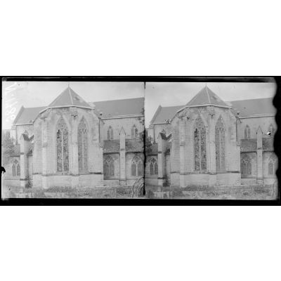 Lachalade (Meuse). L'église, abside. [légende d'origine]
