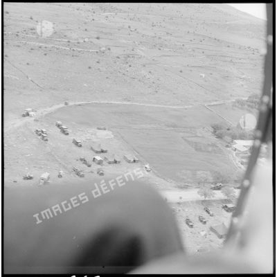 Vue aérienne du poste de commandement opérationnel de Terny.
