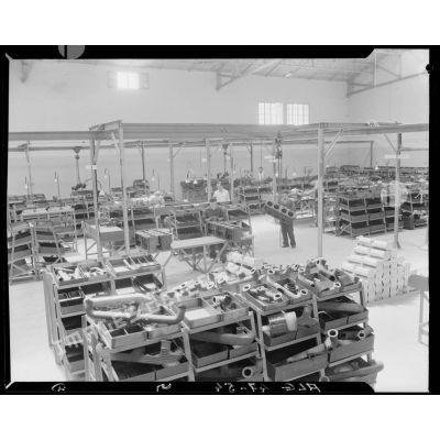Plan d'ensemble d'un espace de stockage, à l'intérieur des usines Berliet, à Alger.
