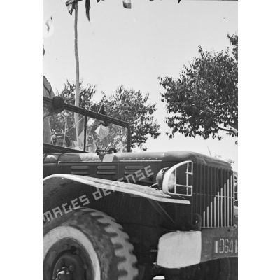 Un camion lors d'une cérémonie à Mouzaïaville.