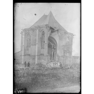 Chaudardes, Aisne, église (extérieur). [légende d'origine]