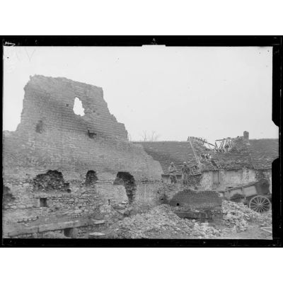 Cormicy, Marne, ruines. [légende d'origine]