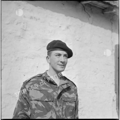 [Portrait d'un soldat du commando Cobra dans le secteur de Saïda.]