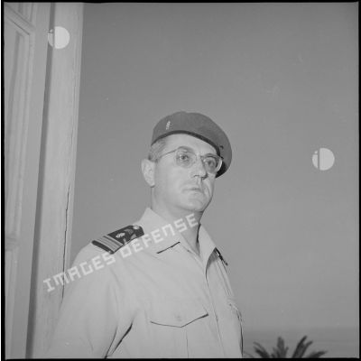 [Portrait du commandant Moisson, chef du Bureau du Moral du corps d'armée d'Oran (CAO).]