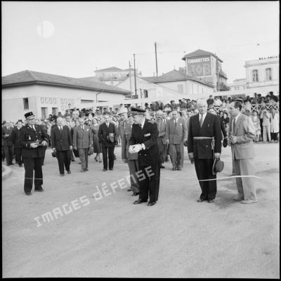 Inauguration de l'avenue de la 3e DIA (division d'infanterie algérienne) à Alger.