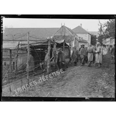 Camp Saint-Félix, arrivée de prisonniers allemands. [légende d'origine]