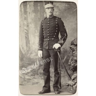 Henri Mesple, 1886, 2e régiment de chasseurs d'Afrique. [légende d'origine]