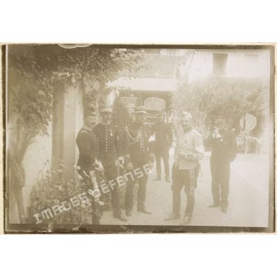 Airvault. Août-Septembre 1910 - Maneuvre d'ensemble de Cavalerie - Direction - Weygand, de Gondrecourt, Mesple, Moineville, Heusch. [légende d'origine]