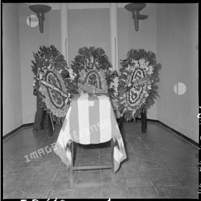 Obsèques de Robert Capa à Hanoï le 28 mai 1954.