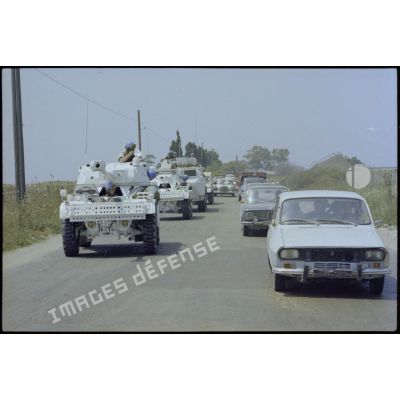 Le convoi du bataillon français de la FINUL.