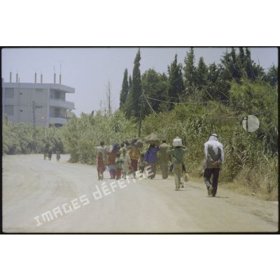 L'exode des civils lors de l'opération "Paix en Galilée" au Liban sud.