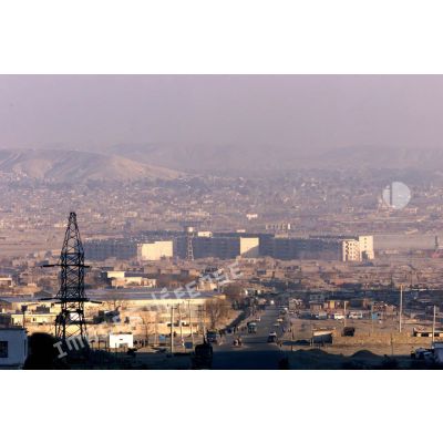 Vue de Kaboul depuis un point haut.